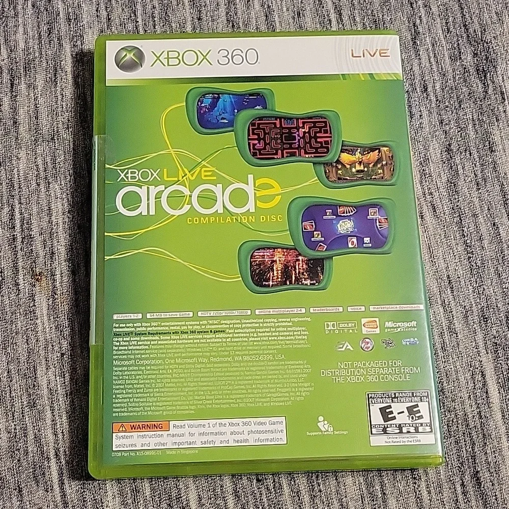 New SEGA SUPERSTARS TENNIS/XBOX LIVE ARCADE GAME NEW XBOX 360
